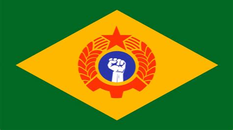 Flag of Brazil but it's Communist by xXSteamBoy on DeviantArt