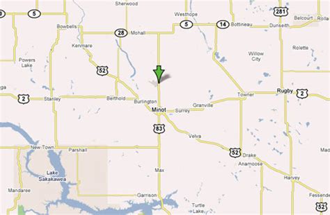 Minot Air Force Base Local Area Map