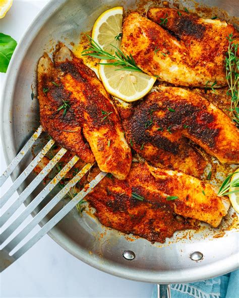 Easy Blackened Tilapia – A Couple Cooks