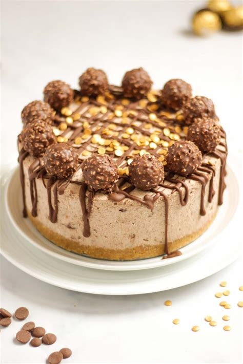 Ferrero Rocher Cheesecake {No Bake Recipe}