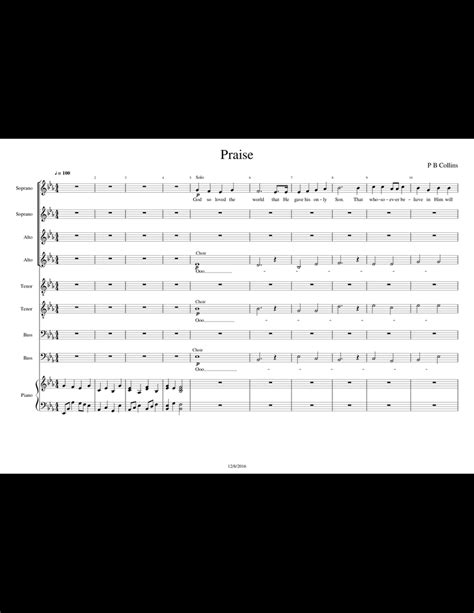 Praise sheet music for Piano, Voice download free in PDF or MIDI