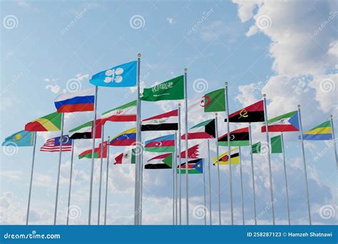 Flags of OPEC Plus Countries, 23 Countries Stock Image - Image of business, petrol: 258287123