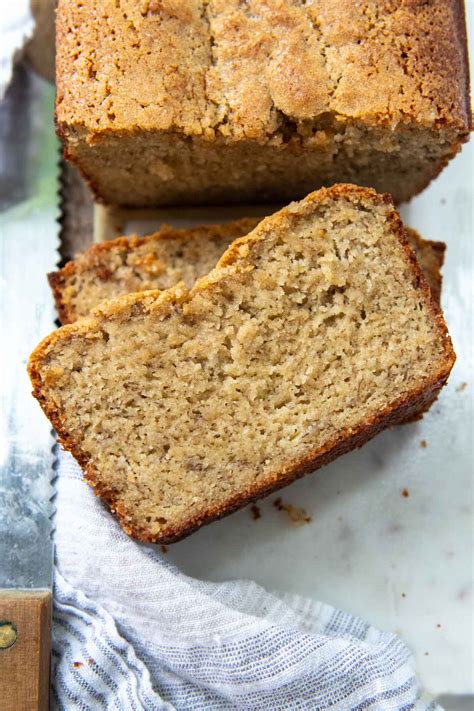 Moist Almond Flour Banana Bread with Oil - Gluten-Free