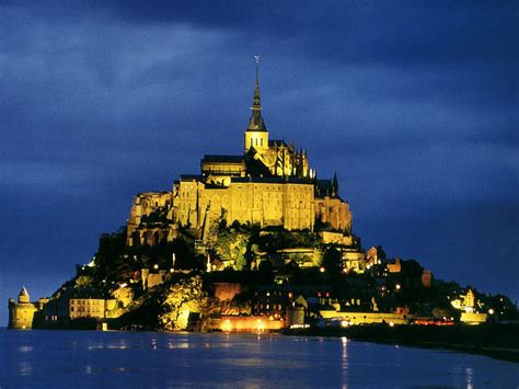 le, Mont, Saint michel, Castle, French, France, Saint, Michel ...