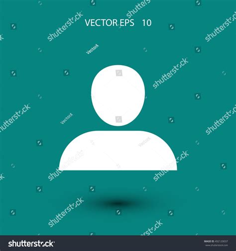 User Icon Vector Flat Design Best Stock Vector (Royalty Free) 492120037 | Shutterstock