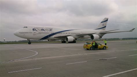 EL AL Boeing 747-400 operated by EL AL Israel Airlines landed at KTW ...