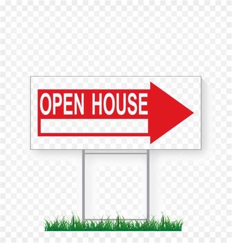 10 X 24 Open House Directional Signs & Stakes - Open House Sign ...