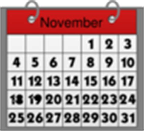 November Calendar Clip Art at Clker.com - vector clip art online, royalty free & public domain