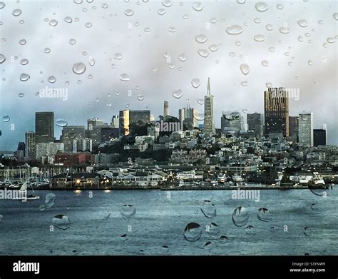 San Francisco in the rain Stock Photo - Alamy