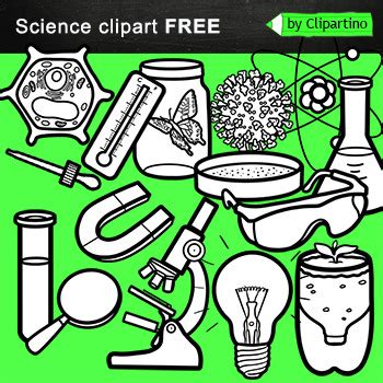 School Clip Art FREE/ Science Tools Clip Art freebies/ Science Tools/ Doodles