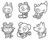 Printable Animal Crossing Coloring Pages sketch template