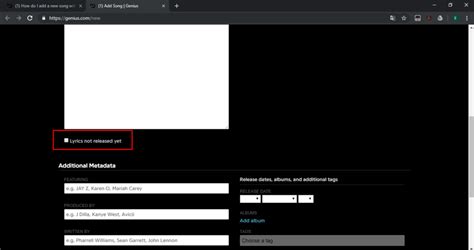 How do I add a new song with missing lyrics? | Genius