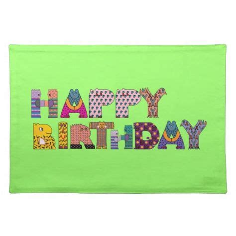 190 Happy birthday placemats ideas | placemats, happy birthday, birthday