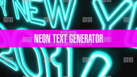 Neon Text Generator After Effects templates | 2201727