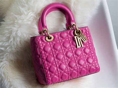 ICYMI: Color Crushing on the Lady Dior Bag in Hot Pink #wysluxury Sac Lady Dior, Bag Lady, Dark ...