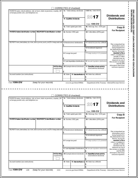 Blank 1099 Form Printable