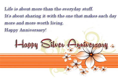 Silver Jubilee Wedding Anniversary Quotes:25th Anniversary Wishes