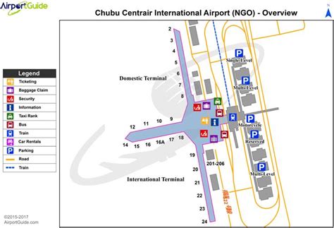 Nagoya - Chubu Centrair International (NGO) Airport Terminal Map ...