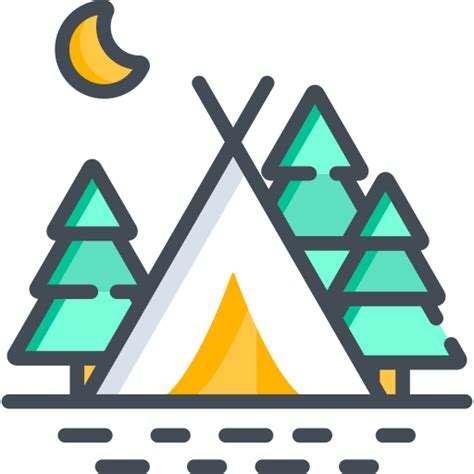 Camp - Travel, Hotels & Holidays Icons