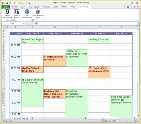 Free Online Schedule Template Of 4 Daily Schedule Maker | Heritagechristiancollege