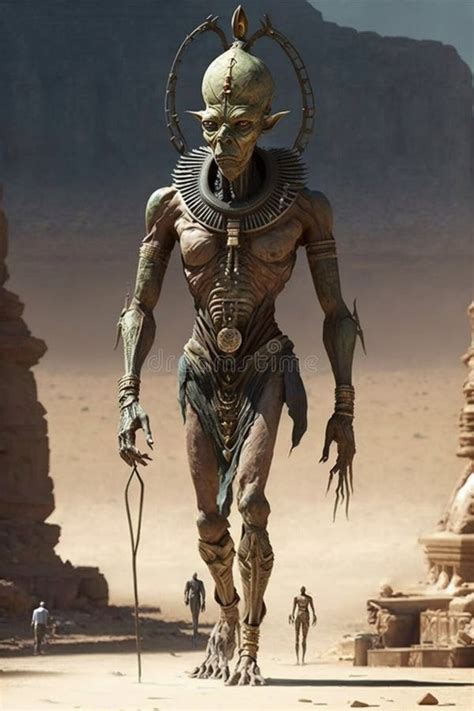 Ancient Alien, Ruler Pharaoh - Alien, Recreating Ancient Egypt S Alternative History. Stock ...