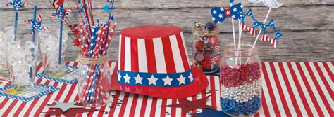 Independence Day Decorations & Tableware l Free Returns l Party Packs