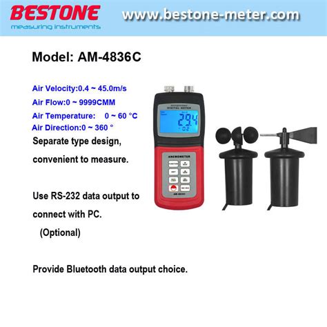 Multi Anemometer, Wind Direction, Air Velocity, Wind Speed Meter, Thermometer, Anemograph ...