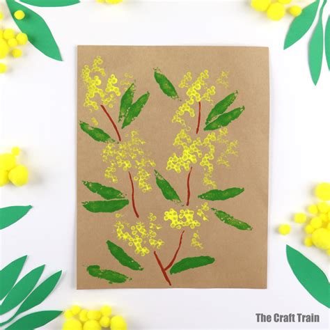 Wattle art stamping - The Craft Train