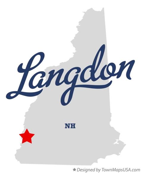 Map of Langdon, NH, New Hampshire