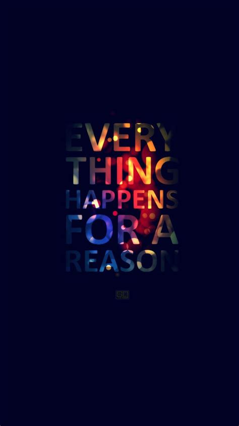 Everything Happens For A Reason iPhone 8 Wallpapers Free Download