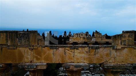 drone footage of the Temple of Zeus, Cyrene, Libya, history of Libya ...