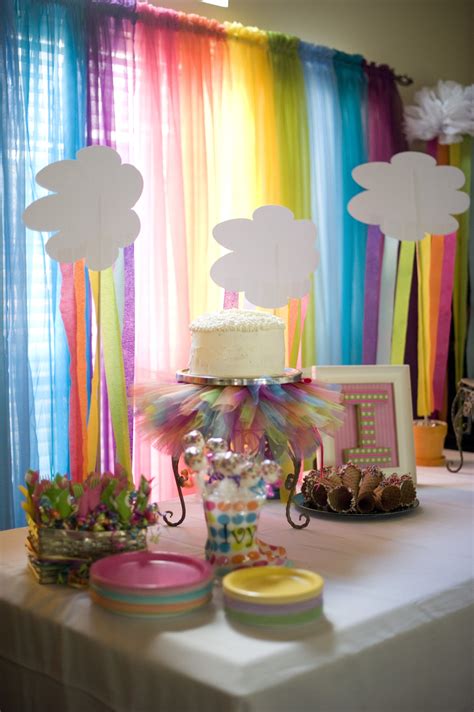 Rainbow themed Party | Rainbow theme party, Rainbow birthday party, Rainbow parties