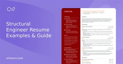 5 Structural Engineer Resume Examples & Guide for 2024