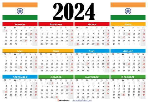 2024 Calendar With Holidays Indian Holidays - Afton Shauna