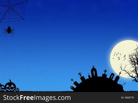 Blue Halloween Background - Free Stock Images & Photos - 5923775 | StockFreeImages.com