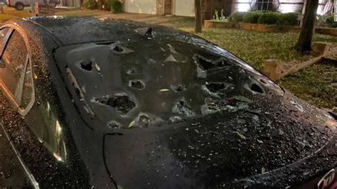 Cars and homes damaged by softball-sized hail in Texas - CNN Video