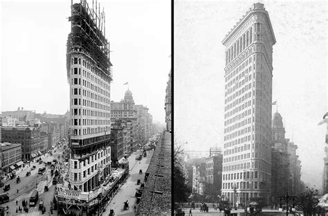 Old Photographs of the Flatiron Building under Construction in New York ...