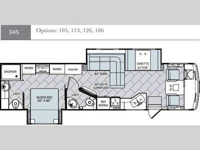 Floorplan Title | Holiday rambler, Motorhome, Floor plans