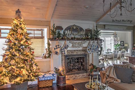 French Country Christmas Decor: Holiday Home 2019 • French Blue Cottage