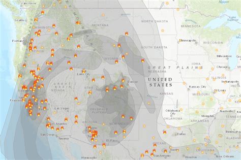 Fire and smoke map – FlowingData