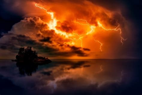 Free photo: Sunset, Dusk, Lightning, Storm - Free Image on Pixabay - 2530165