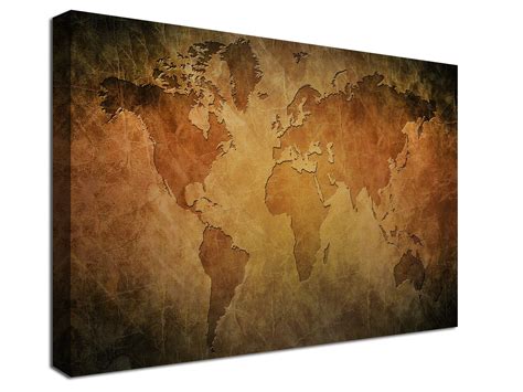 World Map Canvas Print World Map Canvas World Map Large - Etsy