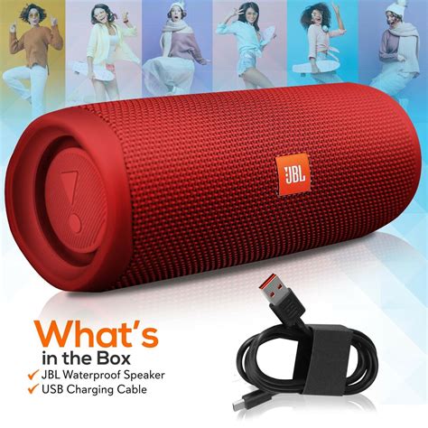 JBL FLIP 5 Waterproof Portable Bluetooth Speaker - Red 714752608451 | eBay