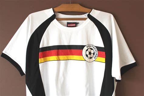 Deutschland Football Shirt, Vintage German National Team Soccer Jersey ...