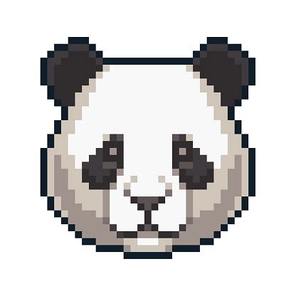 Panda Pixel Art Patterns