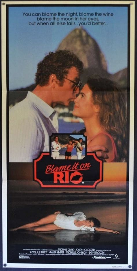 All About Movies - Blame It On Rio Poster Original Daybill 1984 Michael Caine Demi Moore Stanley ...