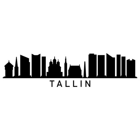 Illustrated Tallinn skyline 42342033 Vector Art at Vecteezy