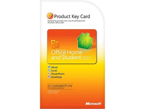 Microsoft Office Home and Student 2010 Product Key Card (no media) - Newegg.com