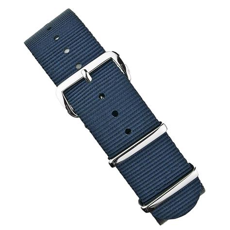 18mm Navy Nylon Military Watch Band | B & R Bands