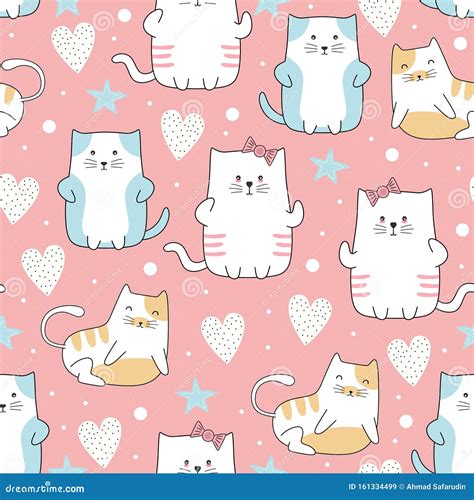 Pastel Pattern Cats Stock Illustrations – 1,078 Pastel Pattern Cats ...